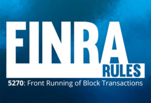finra front running