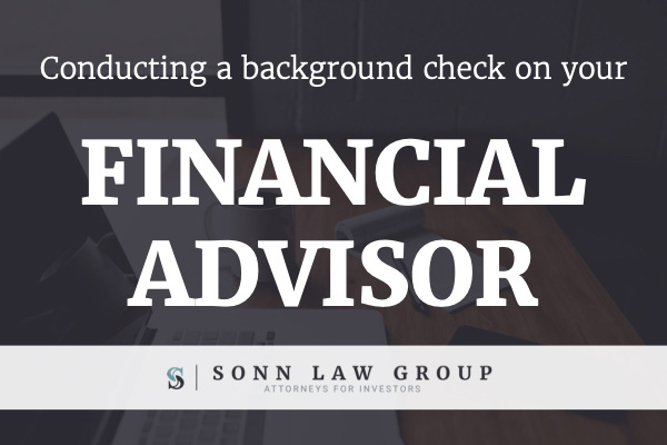 financial advisor background check