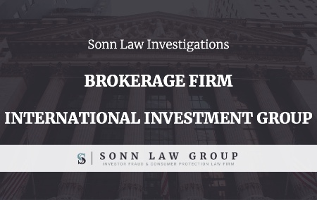 Sonn Law Brokerage firm International Investment Group