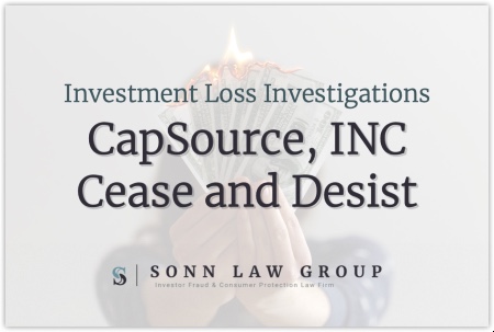 CapSource, Inc. Cease and Desist