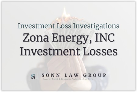 Zona Energy, Inc. Investment Losses
