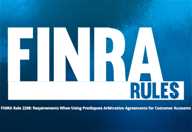 finra rules 2268
