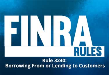 FINRA rules 3240