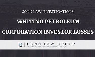 Whiting Petroleum Corporation Investment Losses